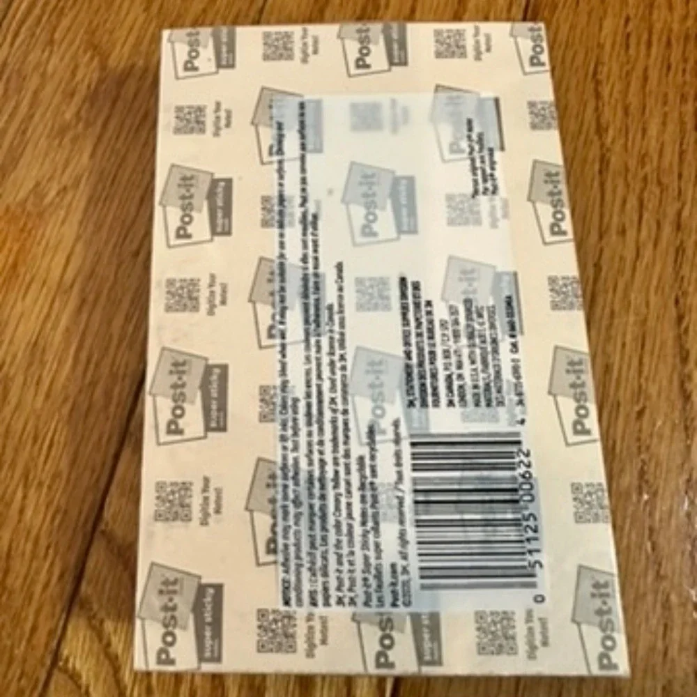 New Post-it Super Sticky Notes 4 x 6 Ruled Lined Aqua 3‎ Pads Total 270 Sheets